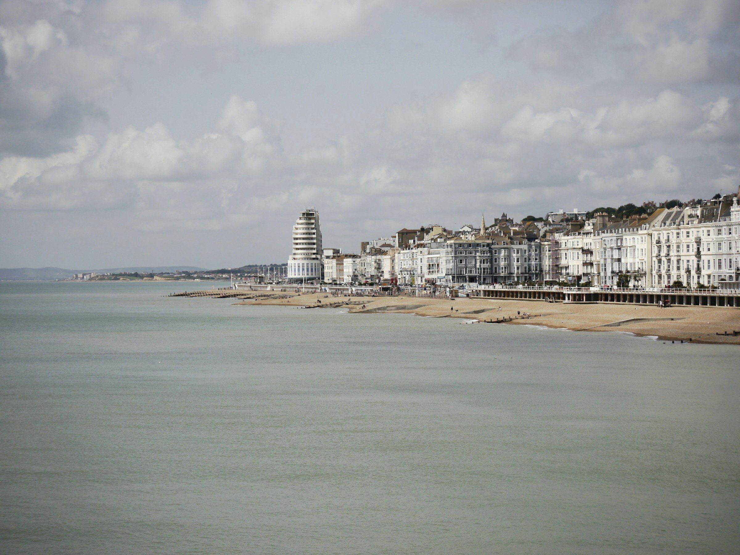 Seafront terraces along the East Sussex coast